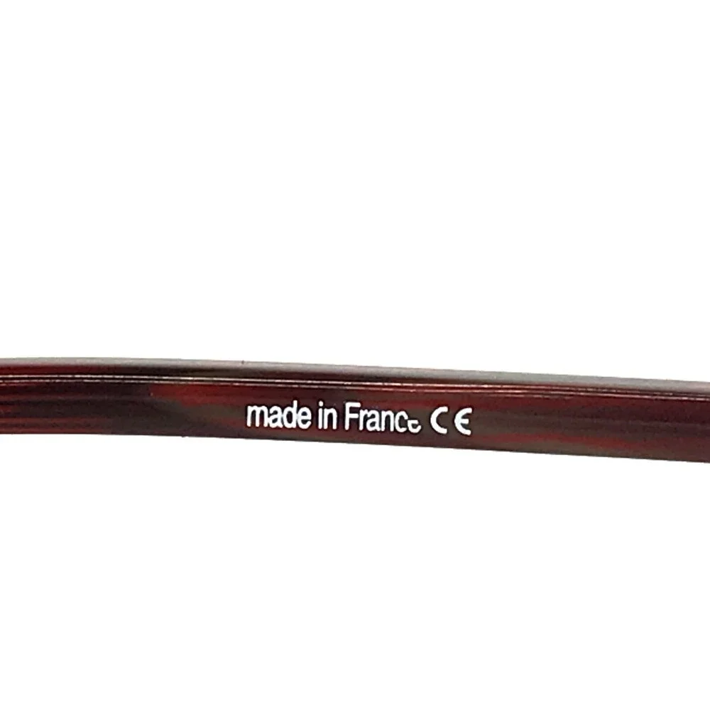 Augar Eyeglasses Frames 195 COL 106 Grey Red 22KT GP Gold Plated 56-18-135